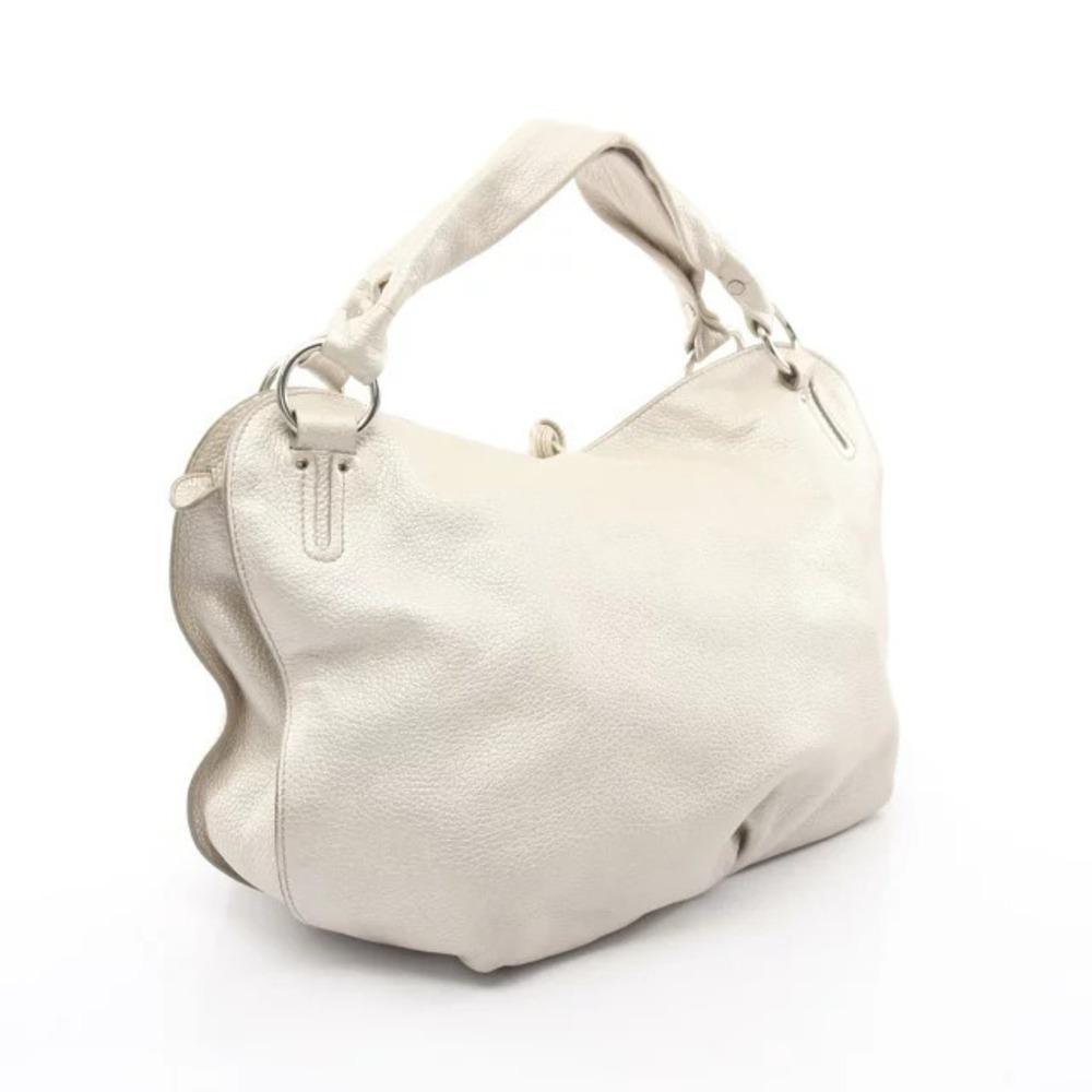Celine White Handbag Bittersweet Leather White